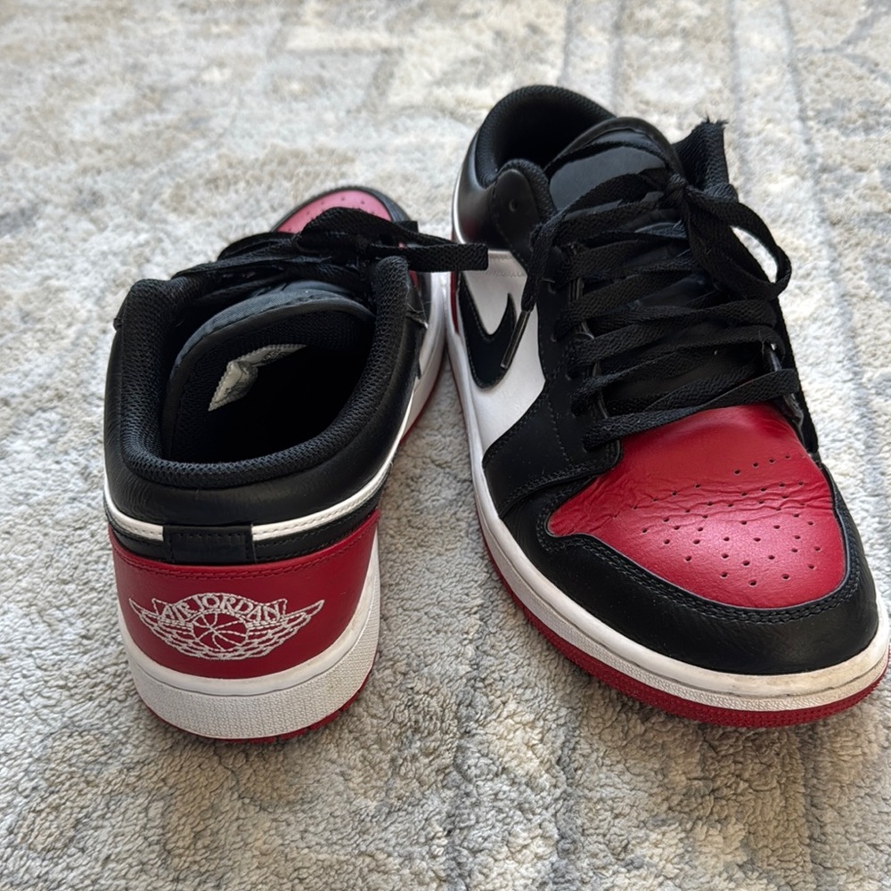 Nike Air Jordan Low Red Black Sneakers